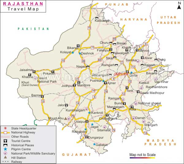 Pushkar Maps, Maps of Pushkar, Rajasthan  Travel Maps